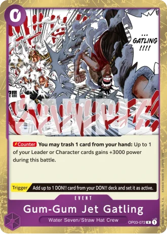 Gum-Gum Jet Gatling (OP03-072) (Reprint) — One Piece Card The Best Vol.2(PRB02)
