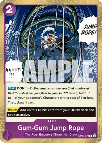 Gum-Gum Jump Rope (OP09-079) (Pirate Foil) — One Piece Card The Best Vol.2(PRB02)