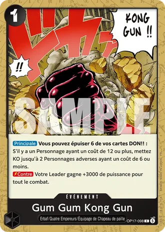 Gum Gum Kong Gun (OP17-098) — Les Guerriers les Plus Puissants au Monde (OP17)