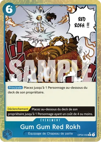 Gum Gum Red Rokh (OP04-056) (Jolly Roger Foil) — ONE PIECE CARD THE BEST (PRB01)