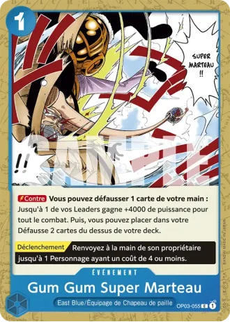 Gum Gum Super Marteau (OP03-055) (Textured Foil) — ONE PIECE CARD THE BEST (PRB01)