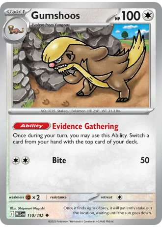 Gumshoos #110/132 — Mega Evolution
