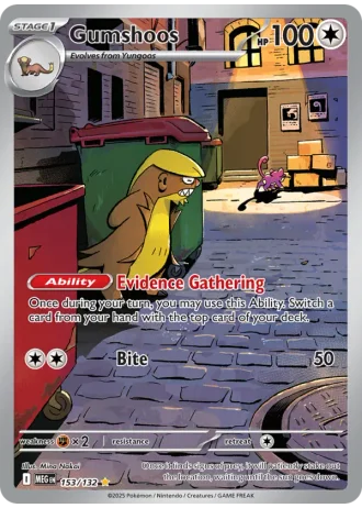 Gumshoos #153/132 — Mega Evolution