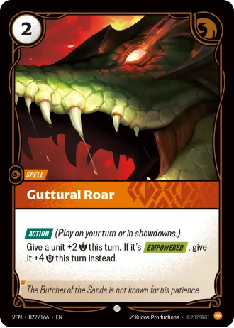 Guttural Roar #072/166 — Vendetta