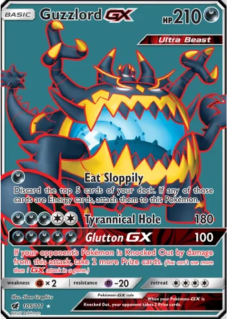 Guzzlord GX #105 — Crimson Invasion