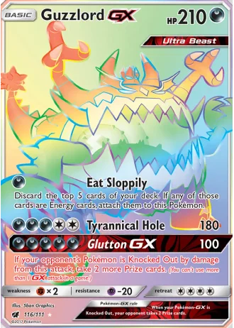 Guzzlord GX #116 — Crimson Invasion