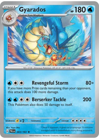 Gyarados #043/193 — Paldea Evolved
