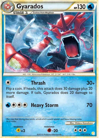 Gyarados #123 — HeartGold SoulSilver