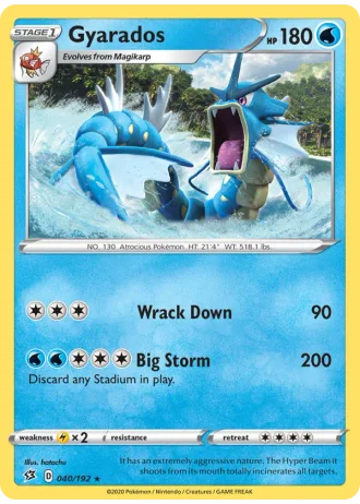 Gyarados #40/192 — Rebel Clash
