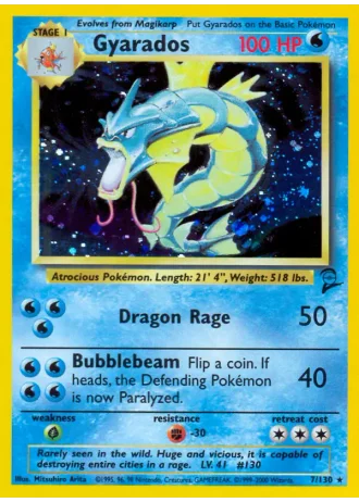 Gyarados #7 — Base Set 2