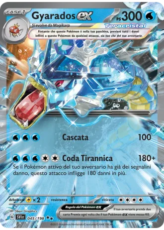Gyarados ex #045 — Scarlatto e Violetto