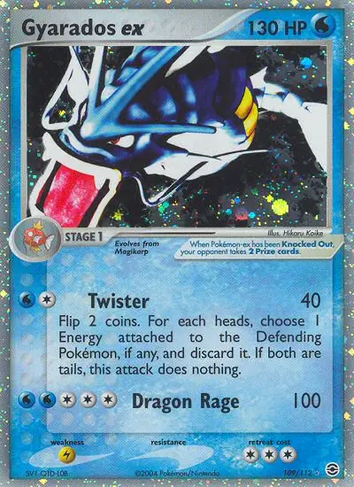 Gyarados ex #109 — EX RossoFuoco e VerdeFoglia