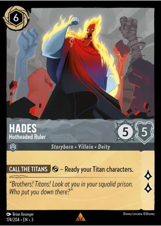 Hades - Hotheaded Ruler #174/204 — Into the Inklands
