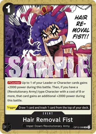 Hair Removal Fist (OP12-098) — Legacy of the Master (OP12)