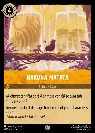 Hakuna Matata #27/204 — The First Chapter