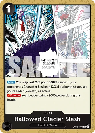 Hallowed Glacier Slash (OP16-100) — The Time of Battle (OP16)