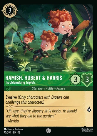 Hamish, Hubert & Harris - Troublemaking Triplets #70/257 — Wilds Unknown