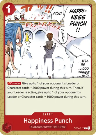 Happiness Punch (OP04-017) — Kingdoms of Intrigue (OP04)