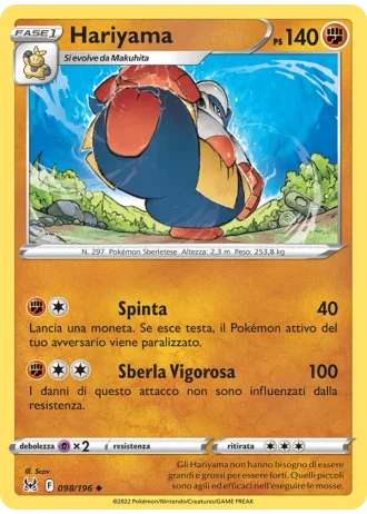 Hariyama #098 — Origine Perduta