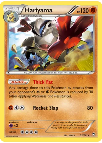 Hariyama #52/111 — Furious Fists