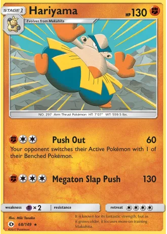 Hariyama #68/149 — Sun & Moon