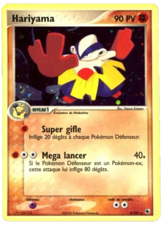 Hariyama #8/109 — EX Rubis & Saphir