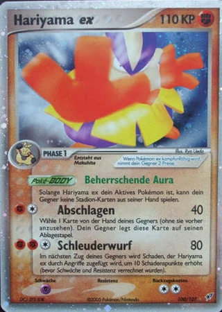 Hariyama ex #100 — EX Deoxys