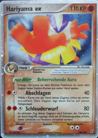Hariyama ex #100 — EX Deoxys