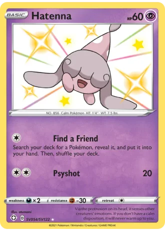 Hatenna SV054/122 — Shiny Vault (Shining Fates)