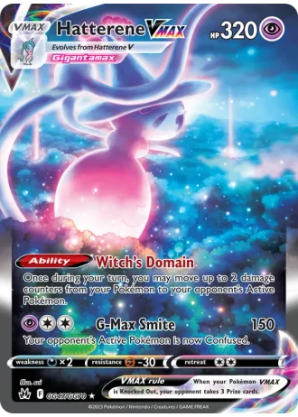 Hatterene VMAX GG47 — Galarian Gallery (Crown Zenith)