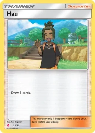 Hau #23/30 — SM trainer Kit (Lycanroc)