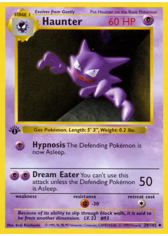Haunter #29/102 — Base Set