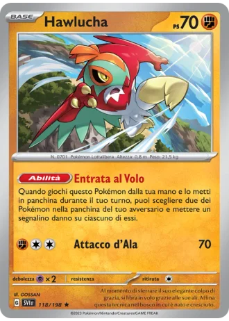 Hawlucha #118 — Scarlatto e Violetto
