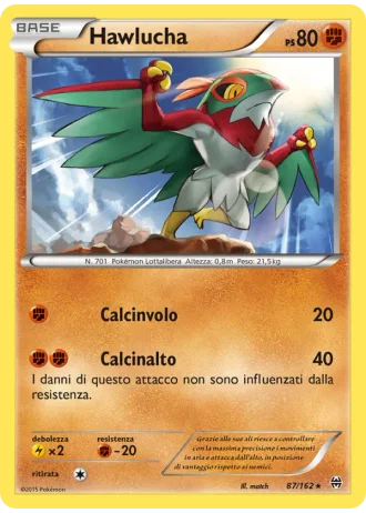 Hawlucha #87/162 — Turbo Blitz