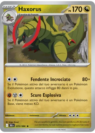 Haxorus #070/86 — Luce Nera