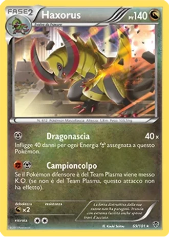 Haxorus #69/101 — Esplosione Plasma