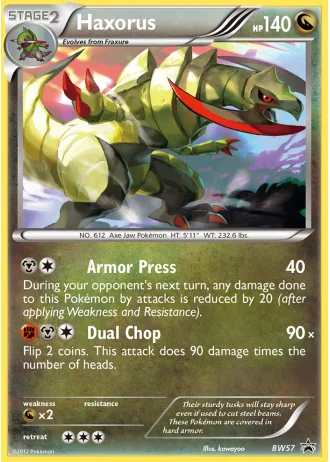 Haxorus BW57 — Black & White Promos