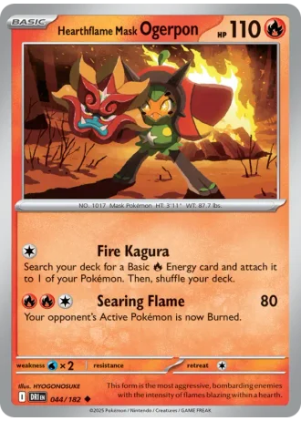 Hearthflame Mask Ogerpon #044 — Destined Rivals