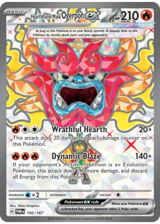 Hearthflame Mask Ogerpon ex #192 — Twilight Masquerade