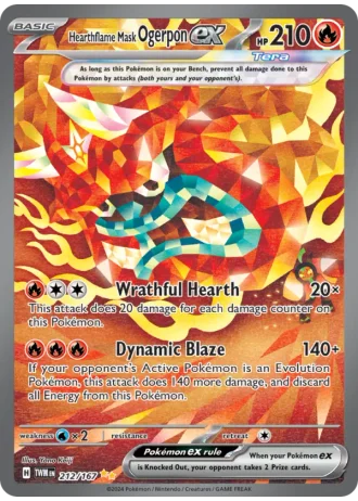 Hearthflame Mask Ogerpon ex #212 — Twilight Masquerade