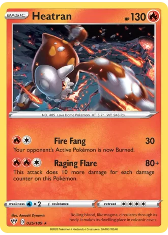 Heatran #25/189 — Darkness Ablaze