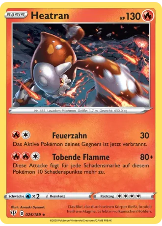 Heatran #25/189 — Flammende Finsternis