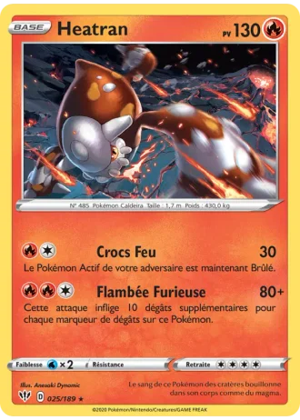 Heatran #25/189 — Ténèbres Embrasées