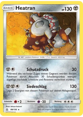 Heatran #88/156 — Ultra-Prisma