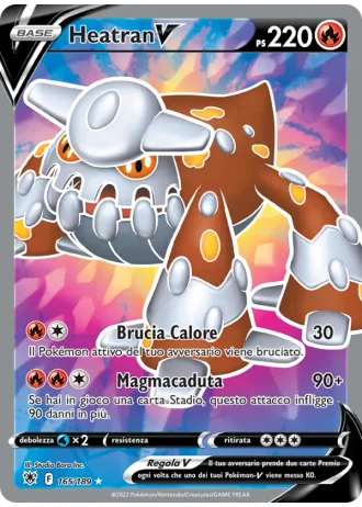 Heatran V #165/189 — Lucentezza Siderale