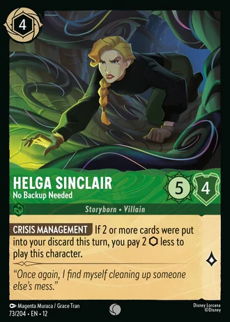 Helga Sinclair - No Backup Needed #73/257 — Wilds Unknown