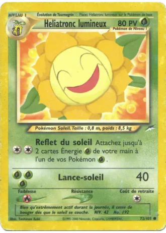 Heliatronc lumineux (première édition) #72/105 — Neo Destiny (1ère Édition)