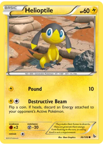 Helioptile #36/106 — Flashfire