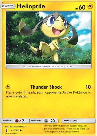 Helioptile #43/145 — Guardians Rising