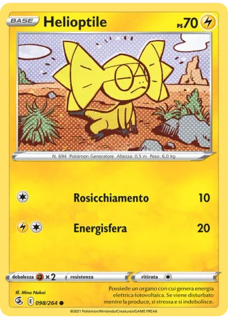 Helioptile #98/264 — Colpo Fusione